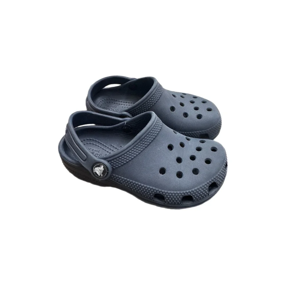 Crocs Classic Clog Kids Size 11 Navy Blue Excellent Slip On Water Shoes